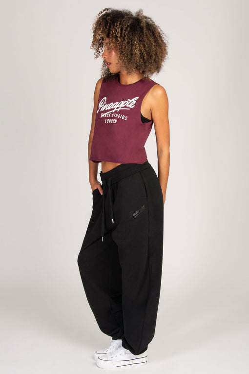 Pineapple Sleeveless Crop T-Shirt