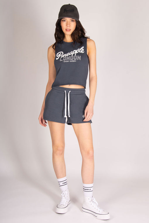 Pineapple Sleeveless Crop T-Shirt