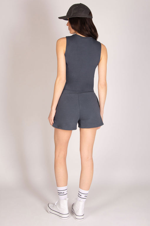 Pineapple Sleeveless Crop T-Shirt