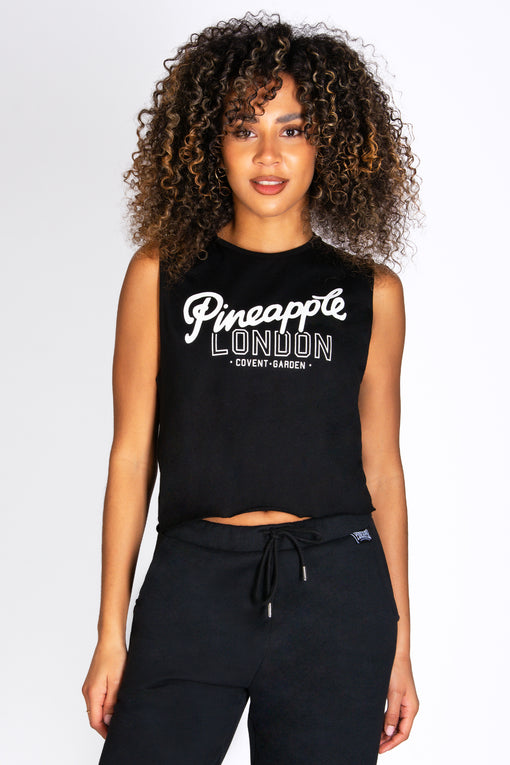 pineapple Sleeveless Crop T-Shirt