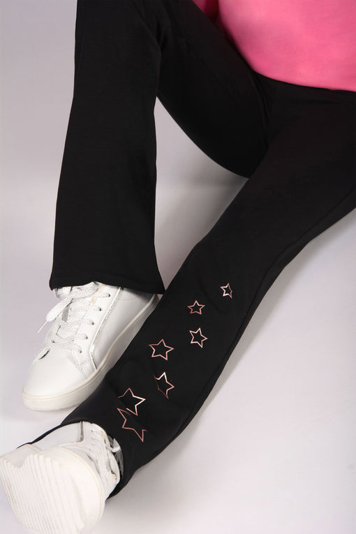 Pineapple Star Jersey Flare Trousers