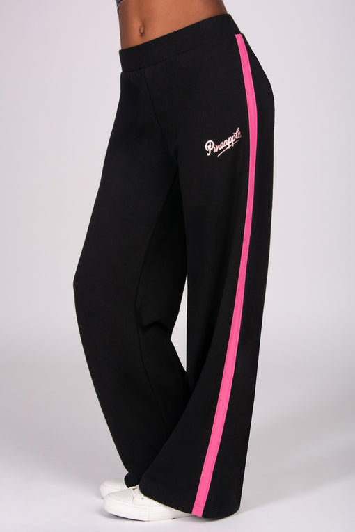 pineapple Stripe Panel Wide Leg Joggers