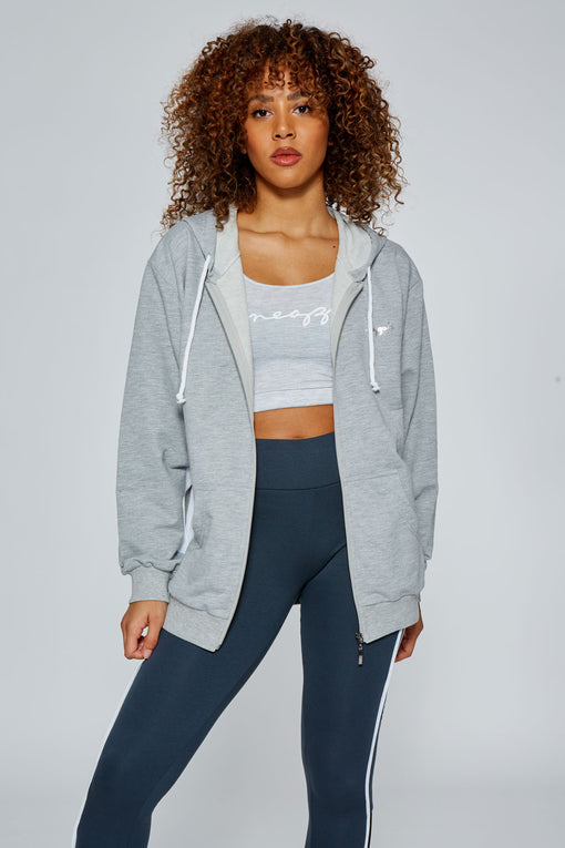 pineapple Stripe Zip Hoodie