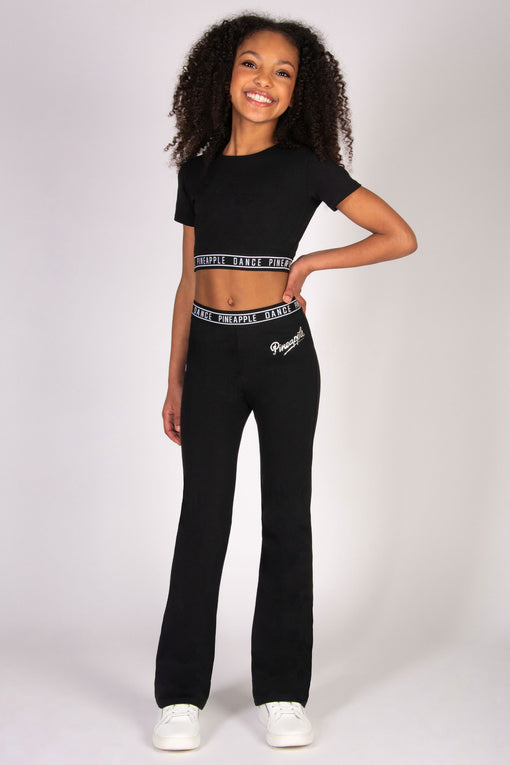 Pineapple Tape Hem Crop T-Shirt