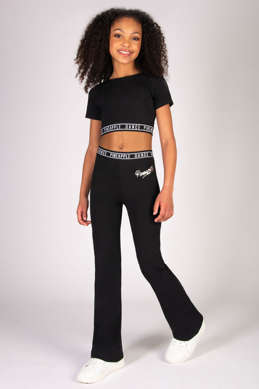 Pineapple Tape Hem Crop T-Shirt