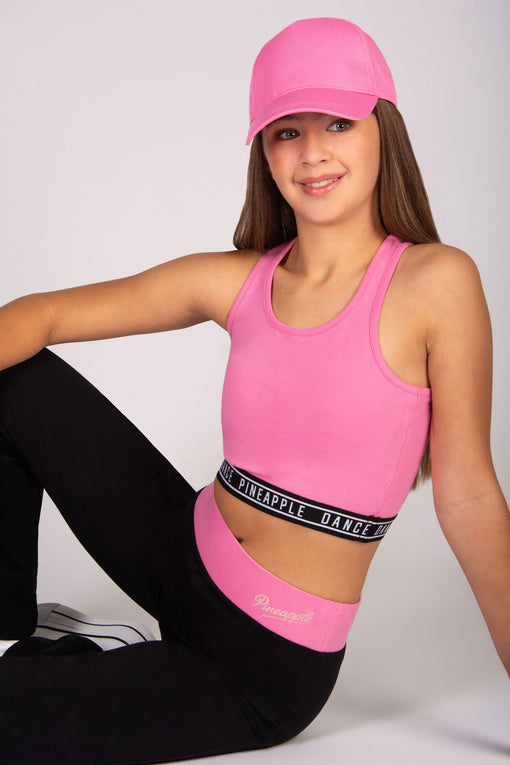 Pineapple Tape Hem Midi Crop Top