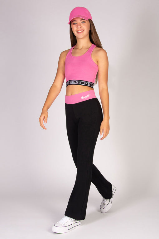 Pineapple Tape Hem Midi Crop Top