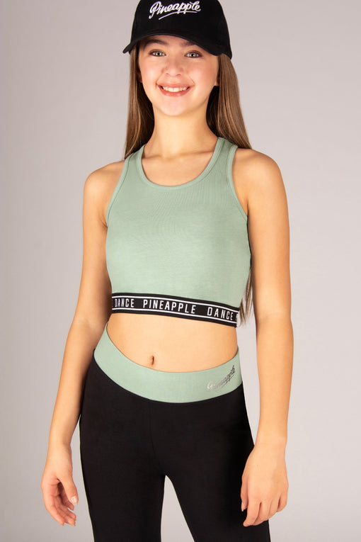 Pineapple Tape Hem Midi Crop Top