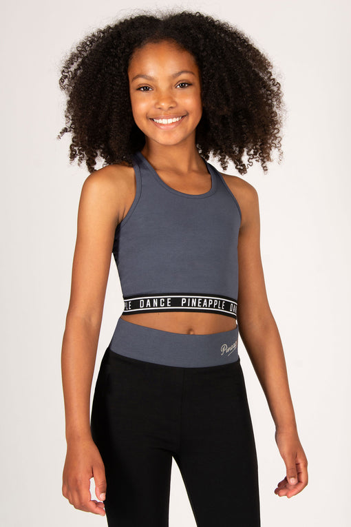 pineapple Tape Hem Midi Crop Top