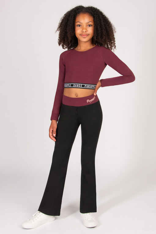 Pineapple Tape Long Sleeve Crop Top