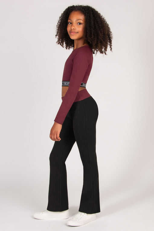 Pineapple Tape Long Sleeve Crop Top