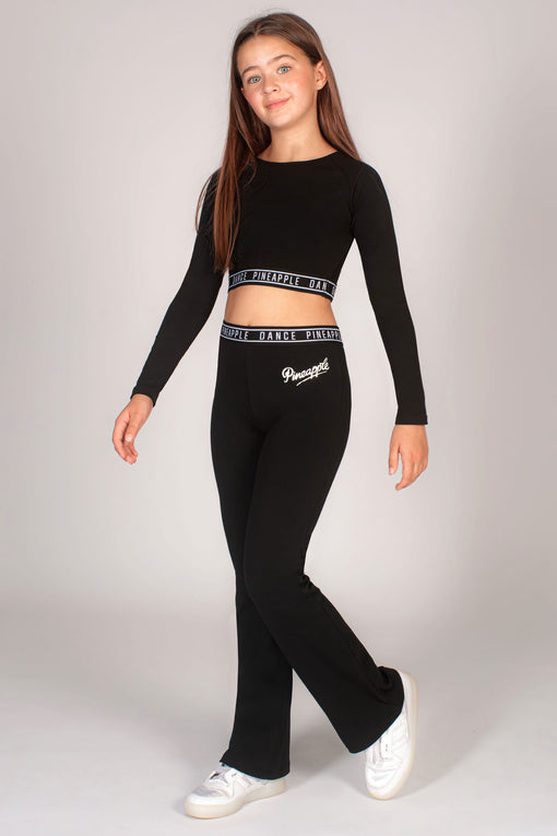 Pineapple Tape Long Sleeve Crop Top