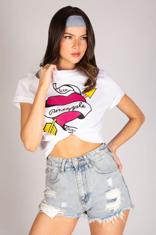 Pineapple Tattoo Graphic T-Shirt