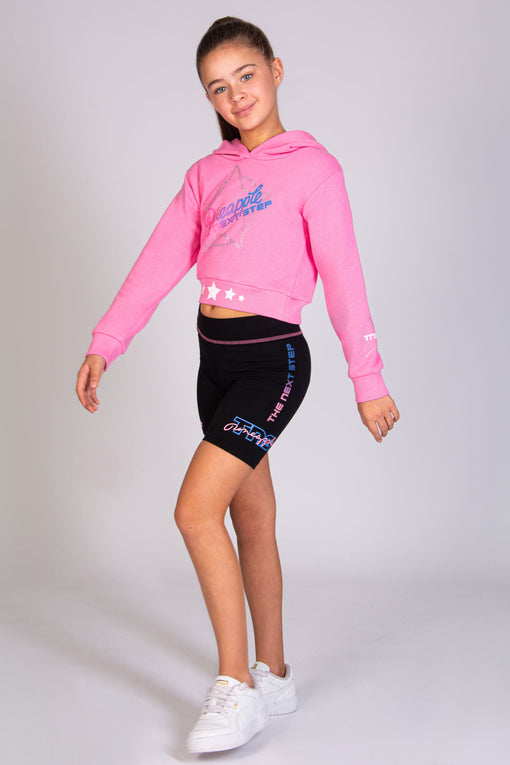 Pineapple The Next Step Logo Crop Hoodie