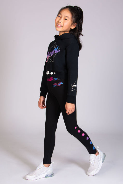 Pineapple The Next Step Logo Crop Hoodie