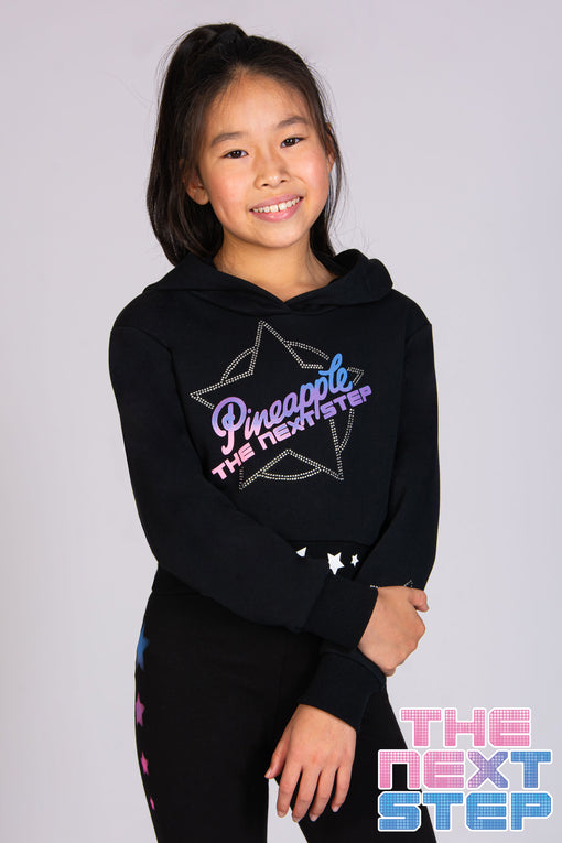 pineapple The Next Step Logo Crop Hoodie