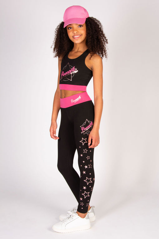 Pineapple The Next Step Star Crop Top