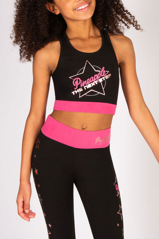 Pineapple The Next Step Star Crop Top