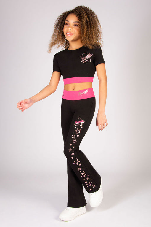 Pineapple The Next Step Star Short Sleeve Crop Top