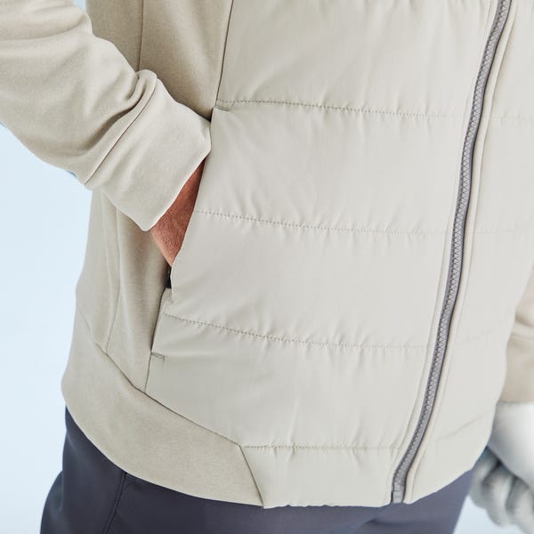 Ping Aiden Men's Hybrid Fleece Jacket - Willow Marl/Willow