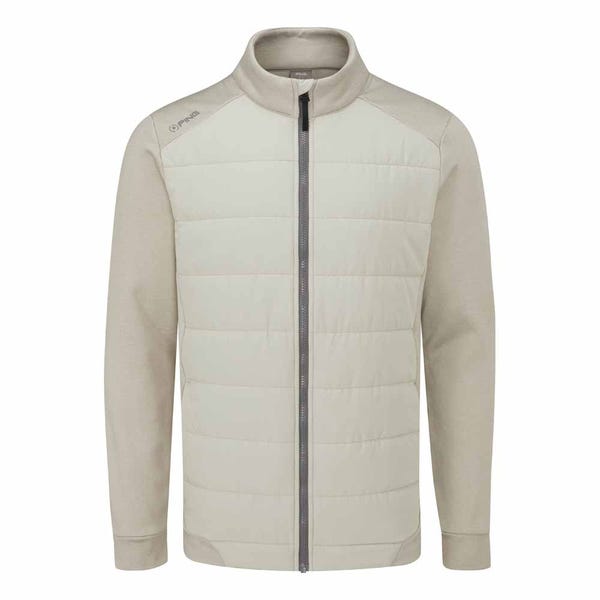 Ping Aiden Men's Hybrid Fleece Jacket - Willow Marl/Willow