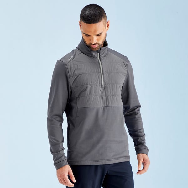 Ping Astbury Men's Insulated Half Zip Fleece Jacket - Rock