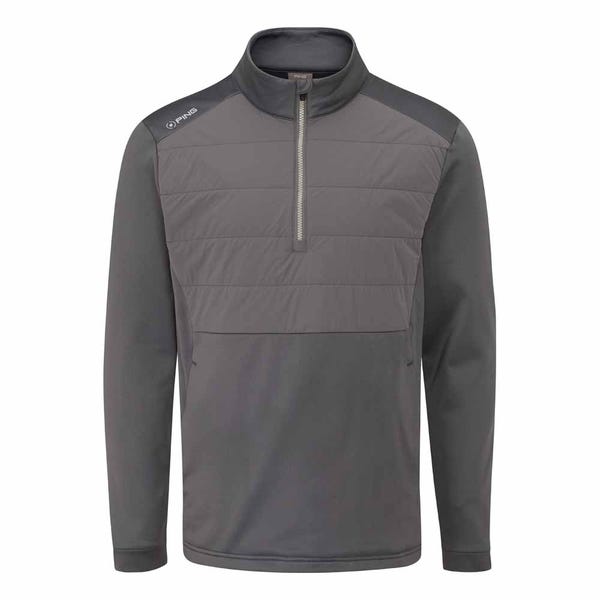 Ping Astbury Men's Insulated Half Zip Fleece Jacket - Rock