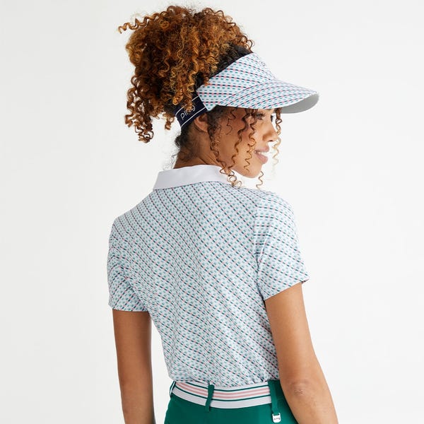 Ping Bethany Ladies Printed Polo Shirt - Neoteric/White