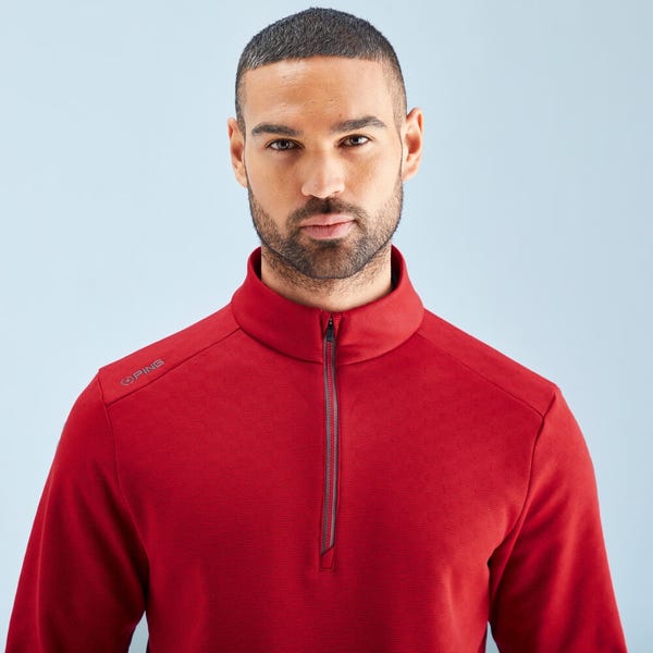 Ping Bexton Men's Half Zip Fleece - Classic Red Multi