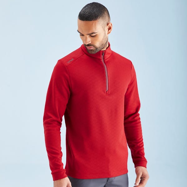ping Bexton Men's Half Zip Fleece - Classic Red Multi