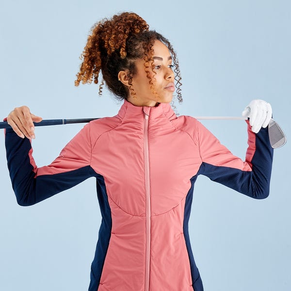 Ping Casey Ladies Insulated Hybrid Jacket - Rose/Navy