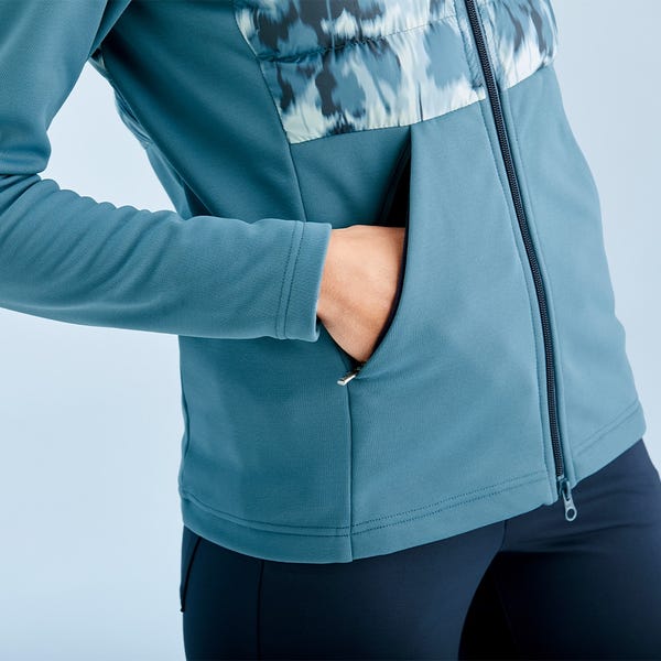 Ping Clare Ladies Zoned Fleece Jacket - Blue Fusion/Navy Multi
