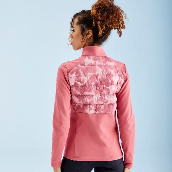 Ping Clare Ladies Zoned Fleece Jacket - Rose/Rose Multi
