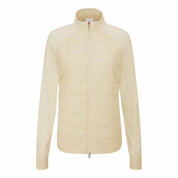 Ping Fran Ladies Hybrid Full Zip Jacket - Chalk/Egret
