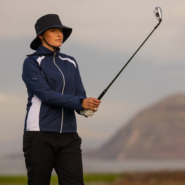 Ping Freda Ladies Waterproof Jacket - Oxford Blue/White