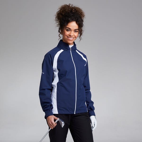 ping Freda Ladies Waterproof Jacket - Oxford Blue/White
