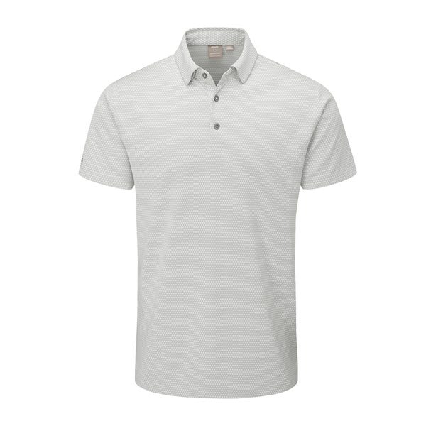ping Halcyon Men's Honeycomb Polo Shirt - Silver Multi