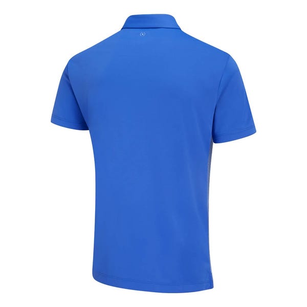Ping Hall Men's Colour Block Polo Shirt - Ultra Blue/Cornflower Blue