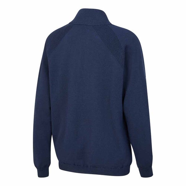Ping Hartley Ladies Half Zip Lined Sweater - Oxford Blue