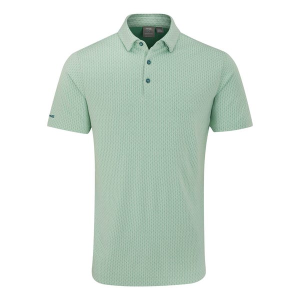 Ping Hershel Men's Diamond Polo Shirt - Misty Green Multi