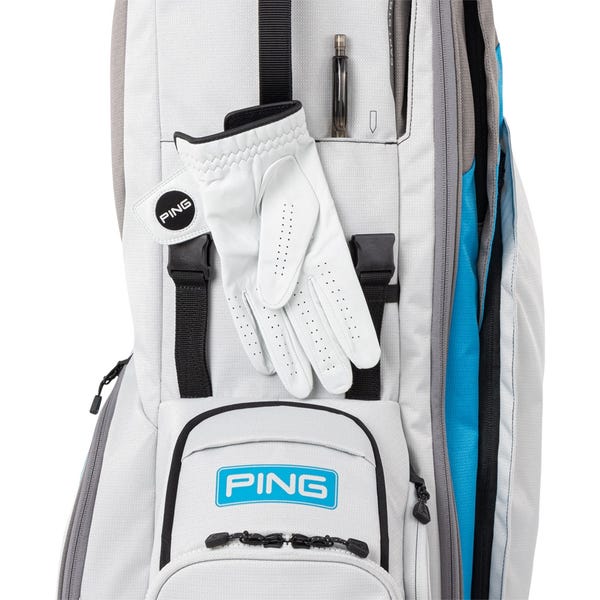 Ping Hoofer Golf Carry Bag - Light Grey/Blue/Graphite