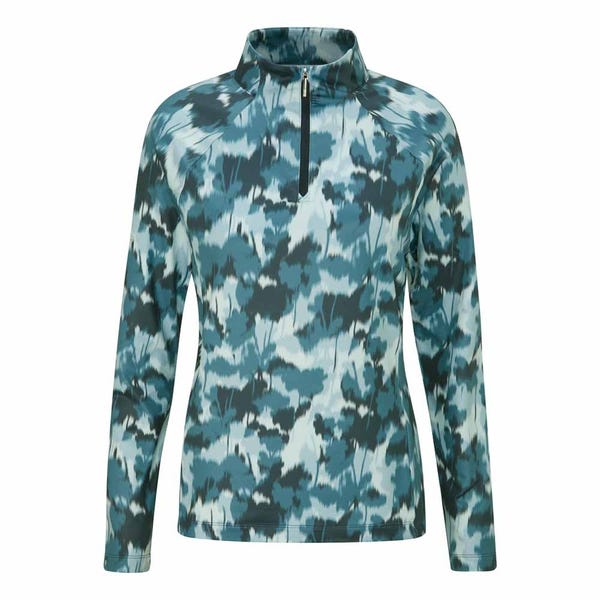 Ping Jasmine Ladies Printed Long Sleeve Top - Navy Multi