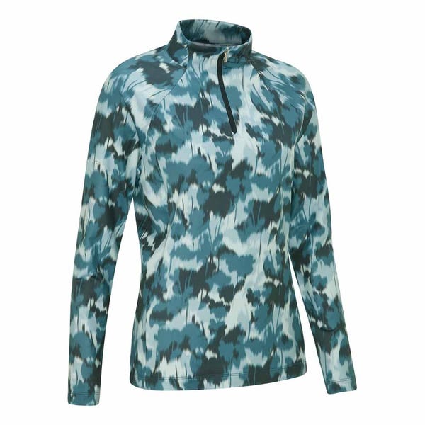 Ping Jasmine Ladies Printed Long Sleeve Top - Navy Multi