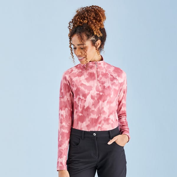 Ping Jasmine Ladies Printed Long Sleeve Top - Rose Multi