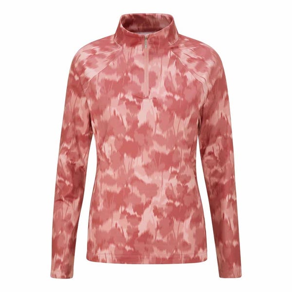 Ping Jasmine Ladies Printed Long Sleeve Top - Rose Multi