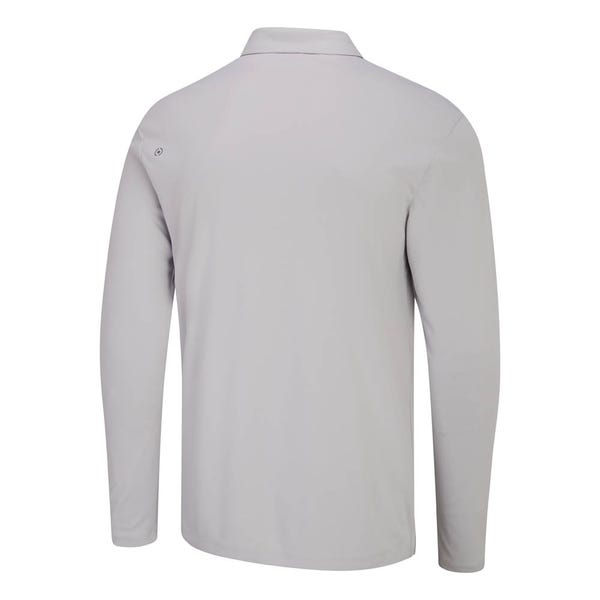 Ping Lockwood Men's Long Sleeve Polo Shirt - Quiet Grey