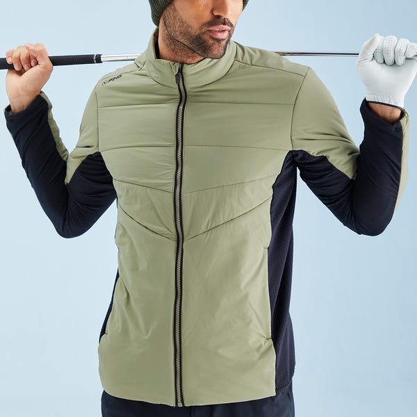 Ping Magnitude Men's Insulated Hybrid Jacket - Lichen/Black
