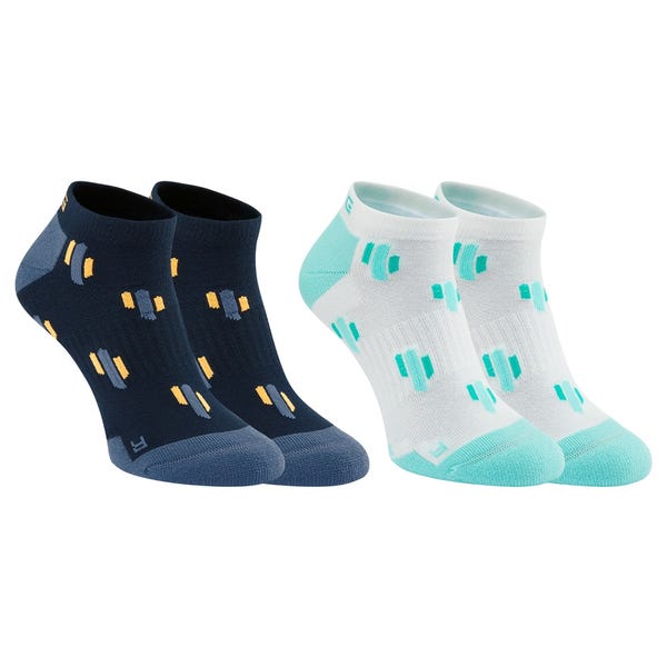 ping Men's Cactus No Show Socks (2 pair pack) - Navy Multi