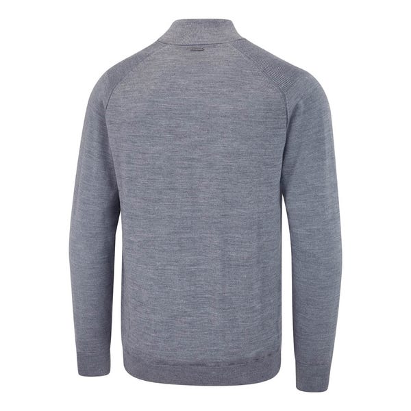 Ping Murphy Men's Lined Full Zip Sweater - French Grey Marl