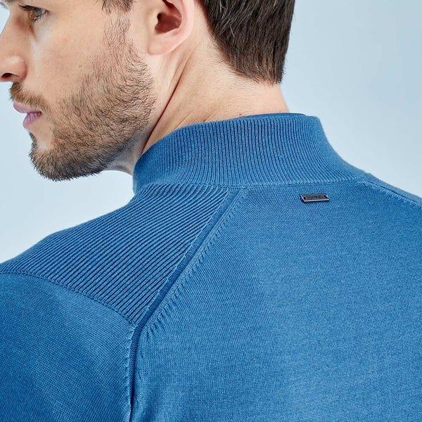 Ping Murphy Men's Lined Full Zip Sweater - Tidal Blue